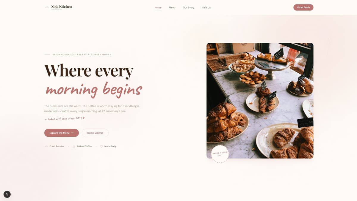 Bakery website